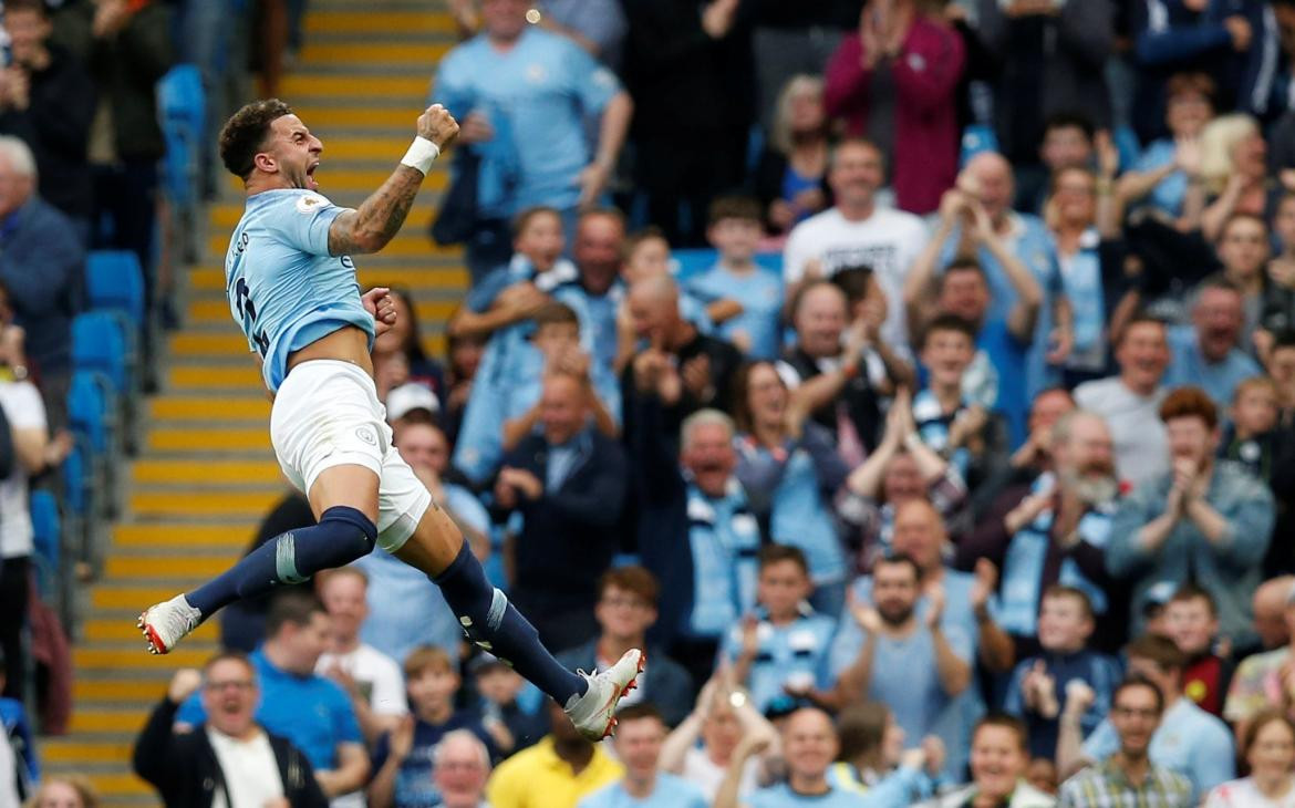 Festejo de gol del Manchester City (Reuters)