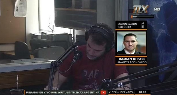 Damián Dipace, director de Focus Market, con Paulino Rodrigues (Radio Latina)