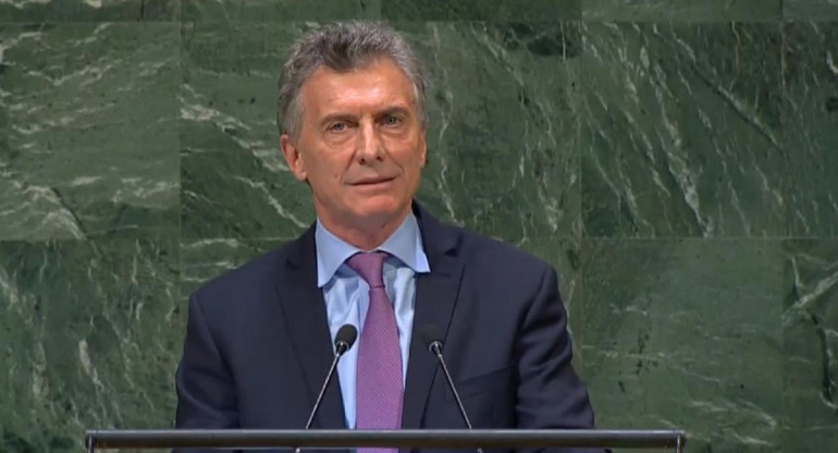 Mauricio Macri en la ONU, captura YouTube