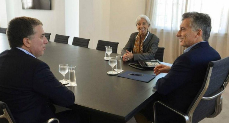 Mauricio Macri - Christine Lagarde - Nicolás Dujovne - 