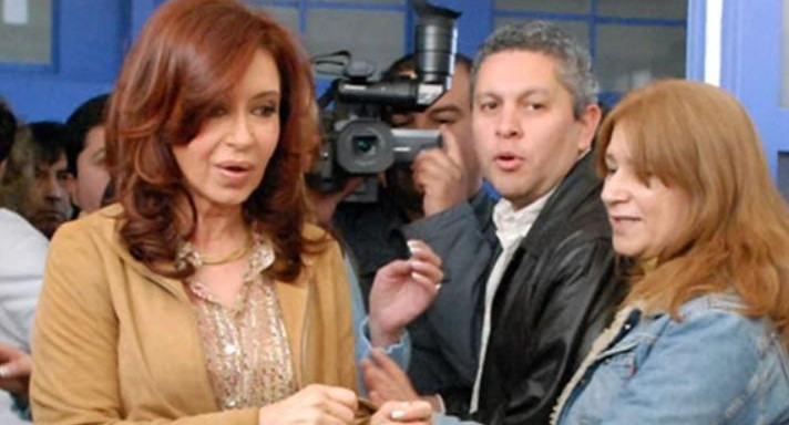 Víctor Fabián Gutierrez junto a Cristina Kirchner