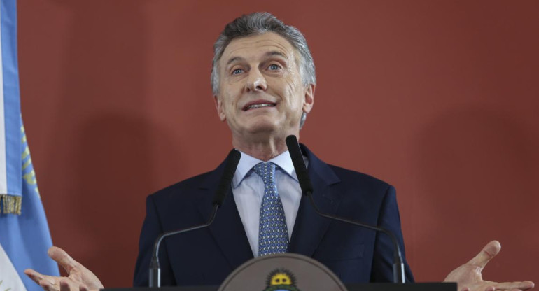  Mauricio Macri conferencia de prensa en Casa Rosada - NA