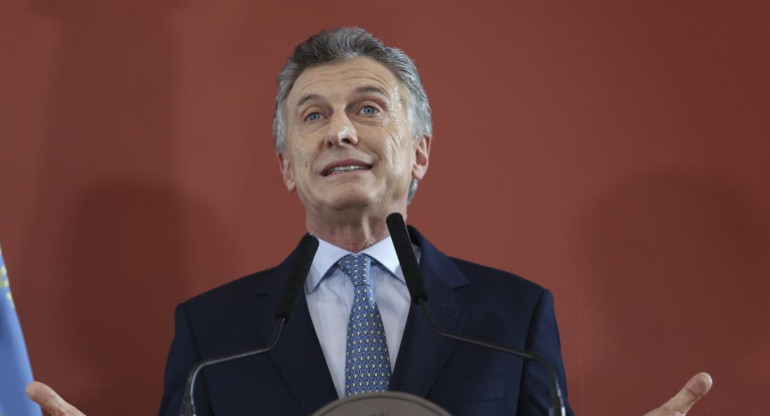  Mauricio Macri conferencia de prensa en Casa Rosada - NA