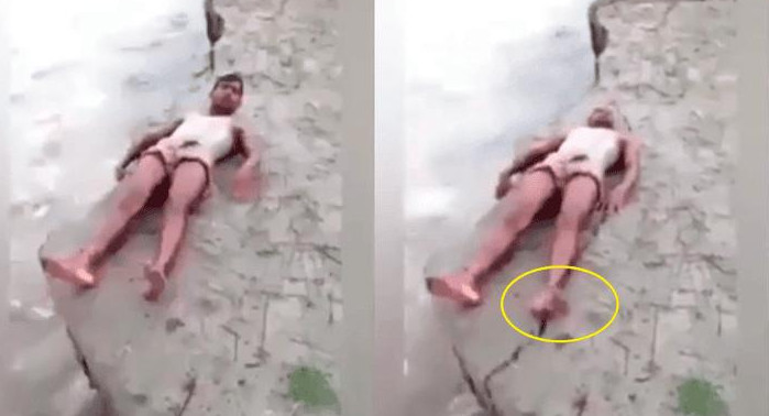 Video viral: sensual selfie en la playa