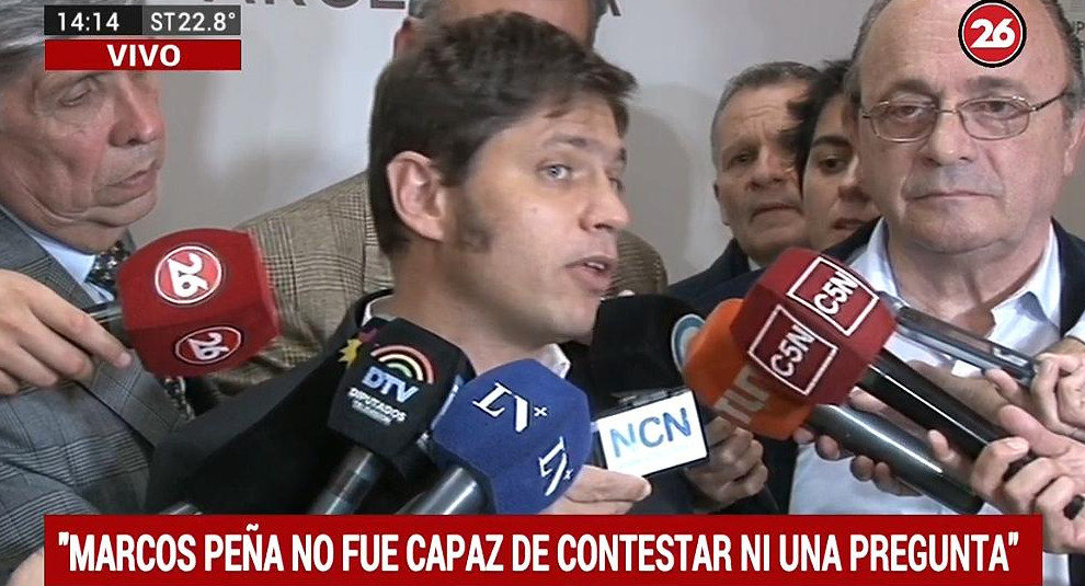 Axel Kicillof - Marcos Peña en el Congreso - Canal 26