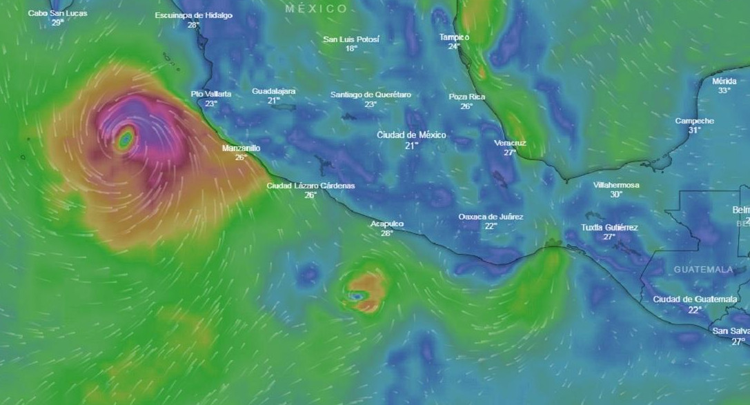 Huracán Willa, México