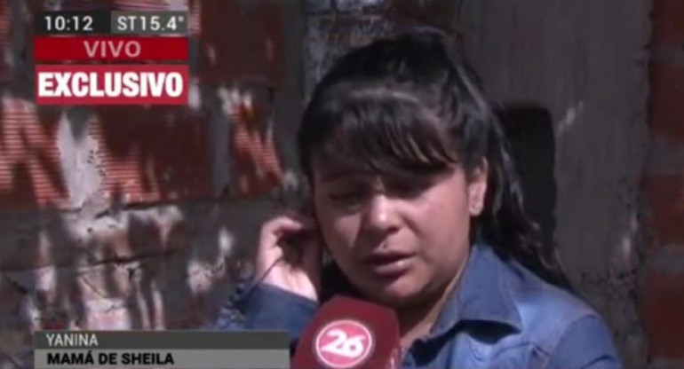 Yanina, madre de Sheila (Canal 26)