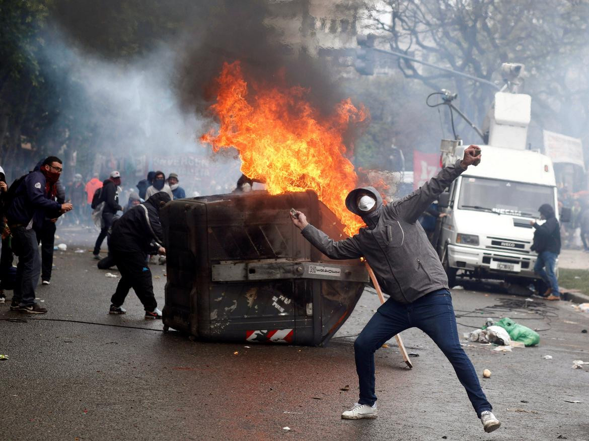 Presupuesto 2019: incidentes en las afueras del Congreso, Reuters