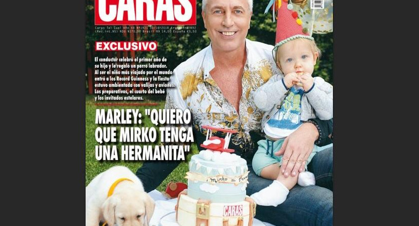 Bailey, Mirko y Marley en la tapa de revista Caras