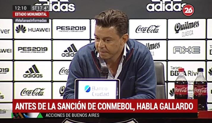 Conferencia de prensa de Marcelo Gallardo (Canal 26)