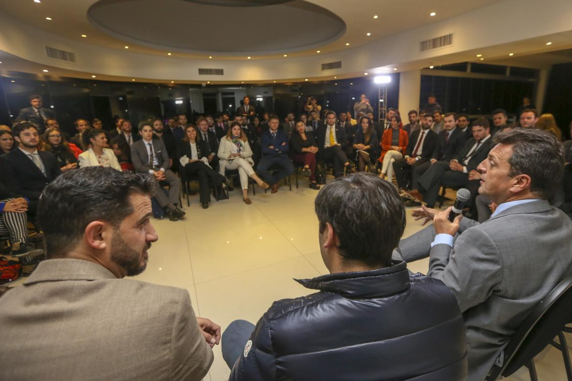 Sergio Massa en la Fundación Universitaria del Río de la Plata ( (Prensa)