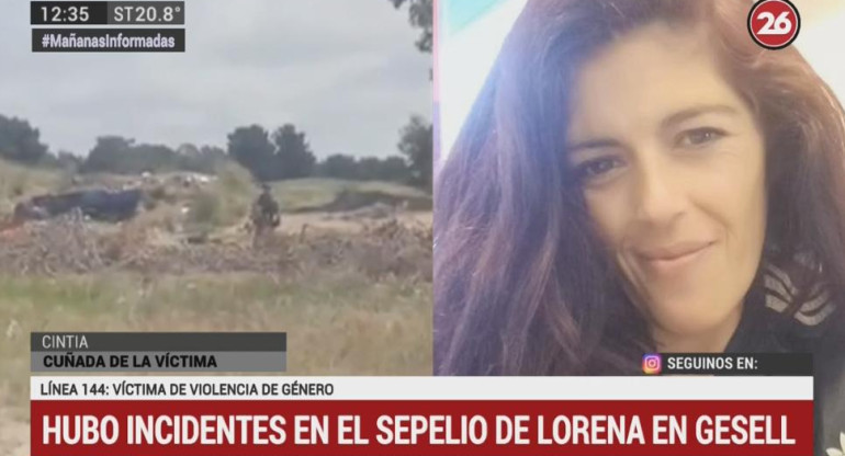 Cintia, cuñada de Lorena Arana, Canal 26