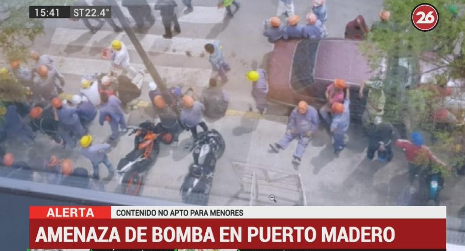 Amenaza de bomba en Puerto Madero