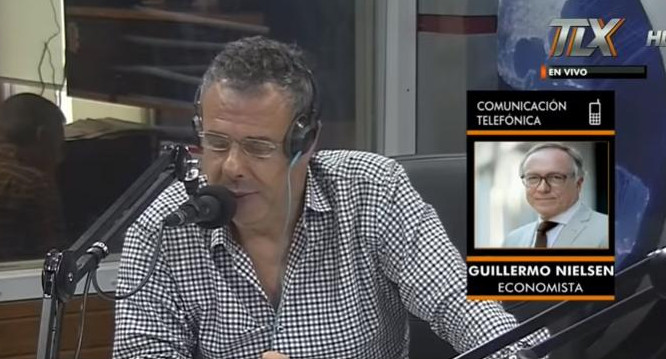 Guillermo Nielsen en Radio Latina, economía