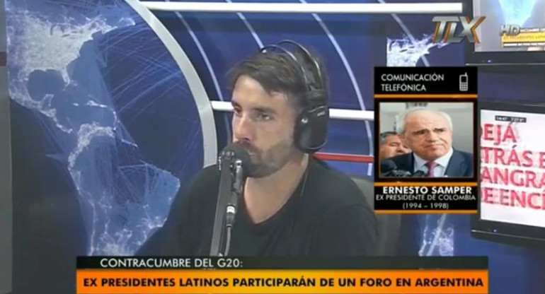 Ernesto Samper, ex presidente de Colombia, en Radio Latina