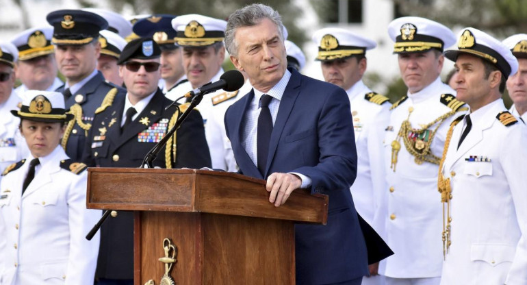 Mauricio Macri en Aniversario del naufragio del ARA San Juan, NA