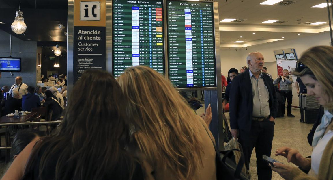 Demoras y cancelaciones en Aeroparque (NA)