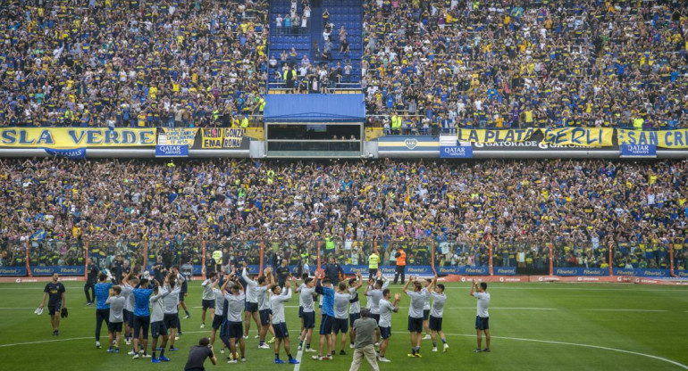 Entrenamiento abierto de Boca en La Bombonera (NA)