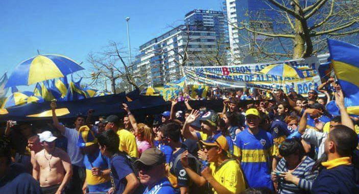 Boca - Banderazo hinchas