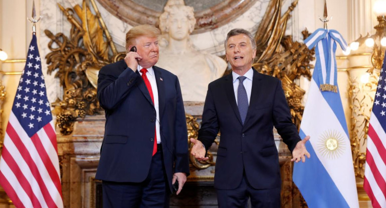 Mauricio Macri y Donald Trump en Casa Rosada (Reuters)