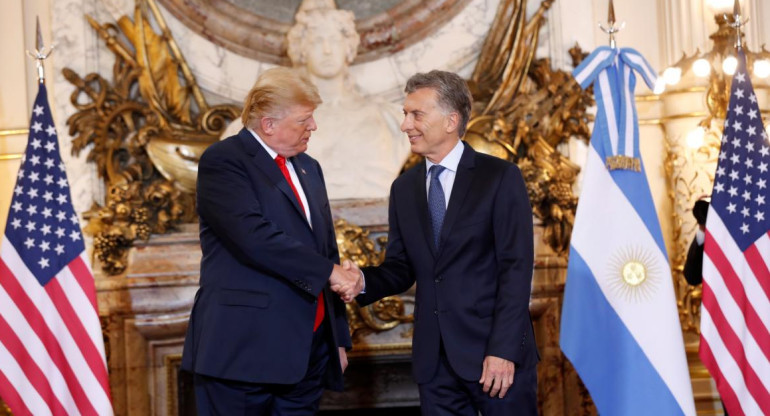 Mauricio Macri y Donald Trump en Casa Rosada (Reuters)