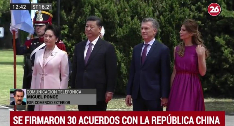 Telefónica Miguel Ponce - Reunión Macri y Xi Jinping 