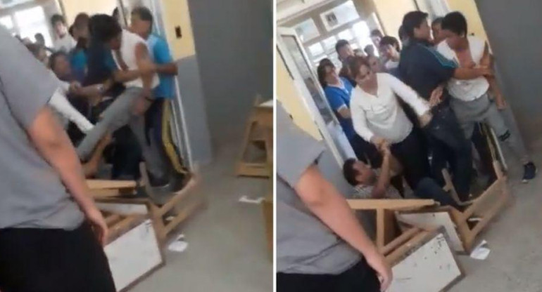 Agresión alumno a profesor - Video