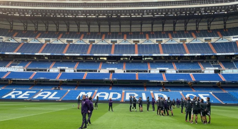 River en el reconocimiento del Santiago Bernabéu