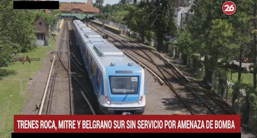 Amenaza de bomba - Trenes Roca, Mitre y Belgrano