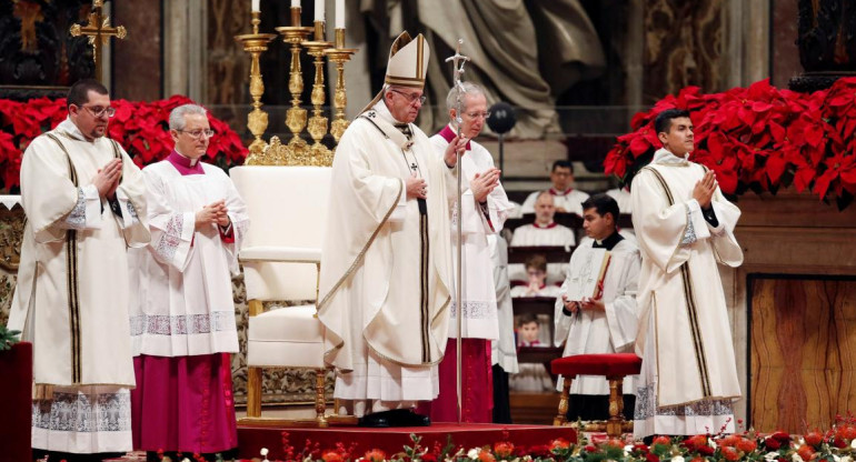 Papa Francisco en la Misa de Gallo, Reuters