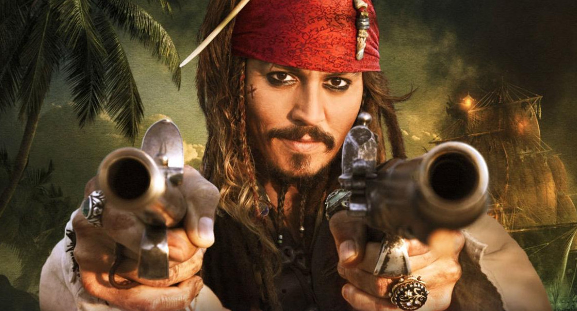 Johnny Depp en Piratas del Caribe