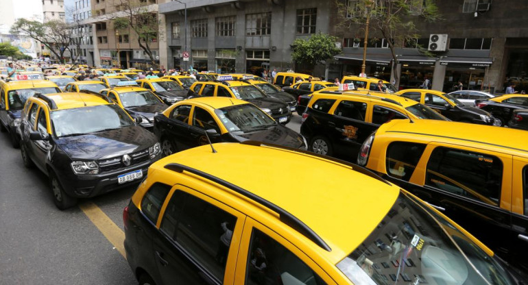 Protesta de taxistas