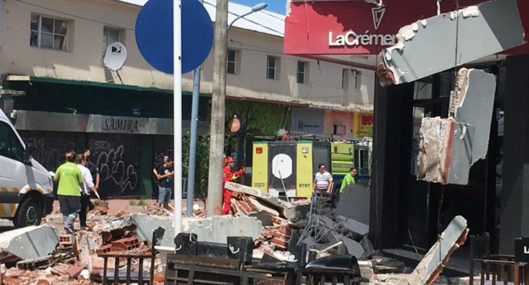 Tragedia en Mar del PLata - derrumbe