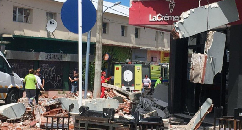 Tragedia en Mar del PLata - derrumbe