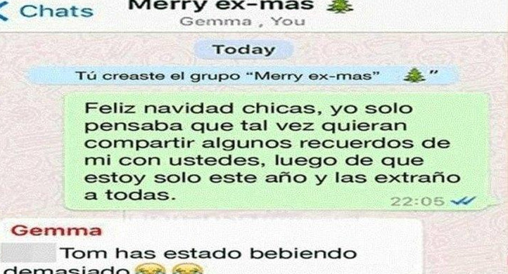 Chat WhatsApp con sus ex