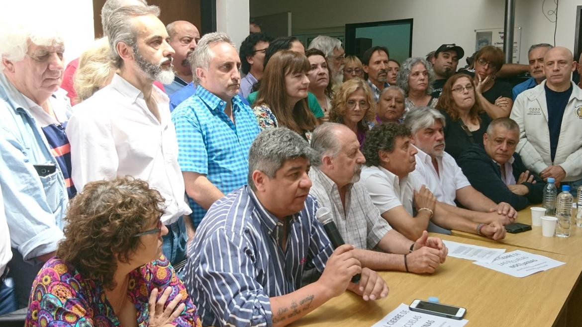 Conferencia de Camioneros y CTA (Foto: CTA)