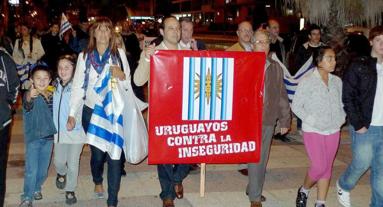 Marcha contra los homicidios en Uruguay