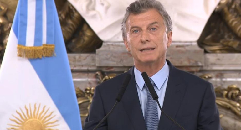 Mauricio Macri - anuncio Casa Rosada