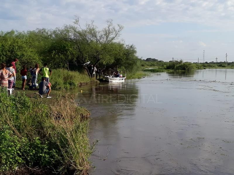 Búsqueda de Karen Fernández, Nena caída en aguas del Río Salado, Aire de Santa Fe