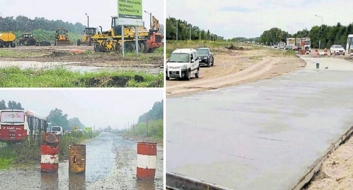 Canning arrancó la obra para ensanchar la Ruta 58, tras tres años de demora	