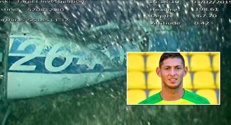 Avión accidentado de Emiliano Sala