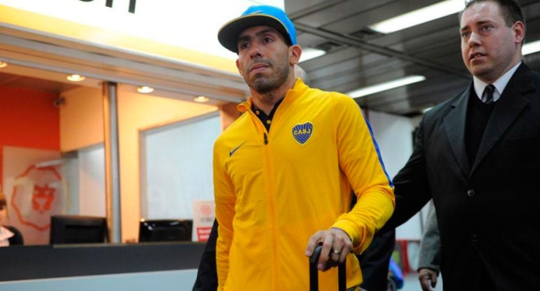 Carlos Tevez, regreso de Boca, aeropuerto, deportes, fútbol