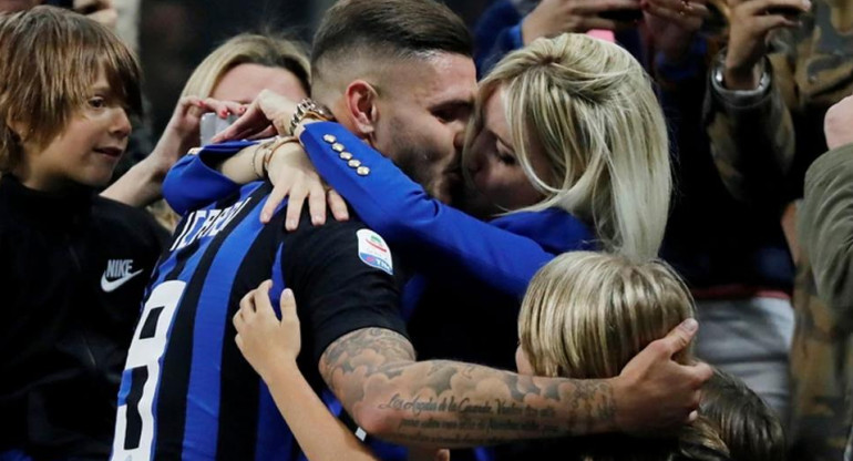 Mauro Icardi y Wanda Nara, Inter, fútbol