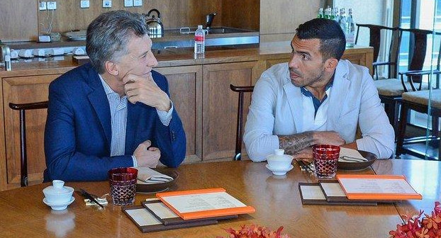 Carlos Tevez y Mauricio Macri - Negocios