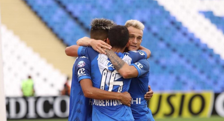 Superliga: Festejo de Vélez ante Godoy Cruz