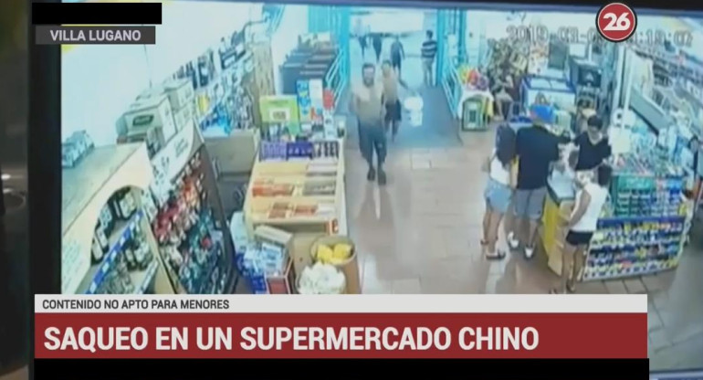 Robo piraña - Villa Lugano supermercado chino