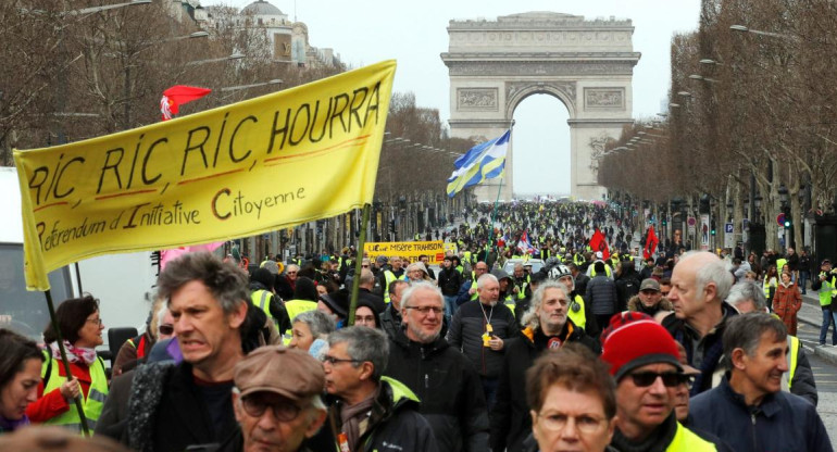 Chalecos amarillos - París Reuters