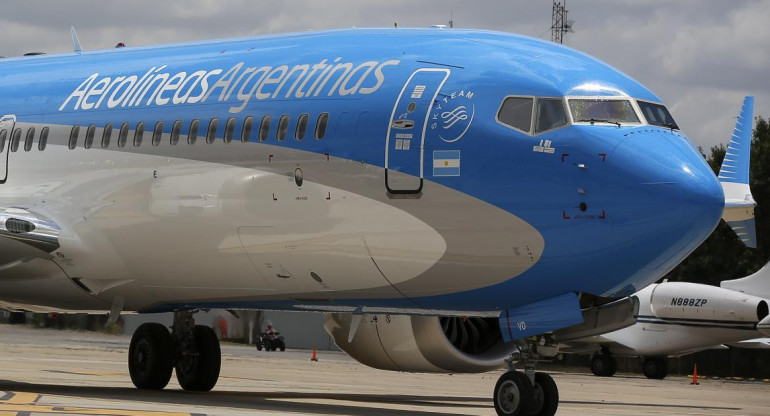 Avión Boeing 737 MAX de Aerolíneas Argentinas