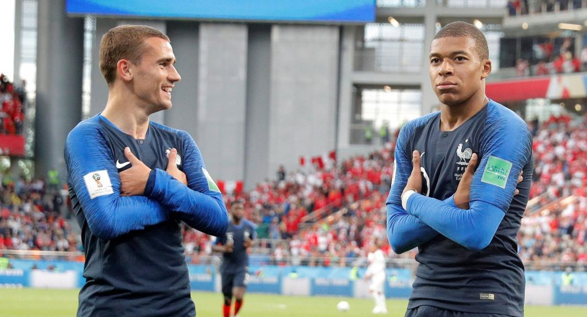 Mbappé y Antoine Griezmann