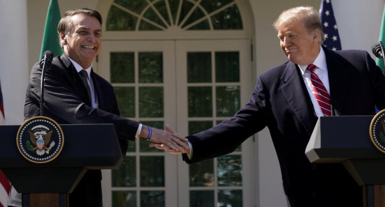 Bolsonaro y Trump en EE.UU., REUTERS